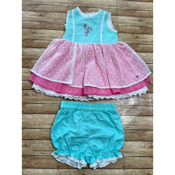 Love and Grow OG Flamingo Tunic Set Size 4T - Picture 1 of 5
